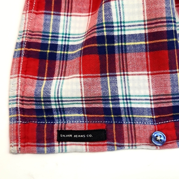SILVER JEANS Button Down Plaid Shirt (XL) - Picture 7 of 13